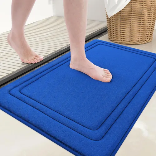 Miniatura 42 de Grandaily Alfombra de baño de espuma viscoelástica de 24 x 16 pulgadas, ultrasuave, antideslizante y absorbente, lavable a máquina, cómoda alfombra