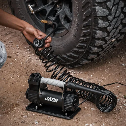 Miniatura 2 de JACO 4X4 TrailPro - Compresor de aire portátil resistente, 3.5 CFM (12V/33A) Kit de inflado de neumáticos On x Off Road