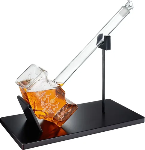 Regalos vikingos para hombres, papá, padre: decantador grande de whisky y vino Thor Mjölnir, regalo de cumpleaños nórdico de hija, hijo, esposa,