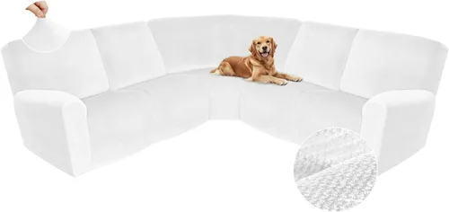 Miniatura 247 de Arfntevss Fundas de sofá seccional reclinable de terciopelo, Funda de sofá seccional de esquina para sofá reclinable, Funda elástica suave