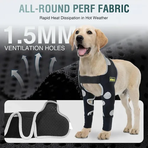 Miniatura 4 de Codera para perro y pierna delantera para perro para dejar de lamer, protector de codo de perro y coderas de higroma para perros, mangas