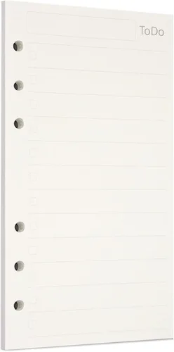 Miniatura 82 de Zelten 1 paquete A5 de 80 hojas/160 páginas 4 en 1 rayado cuadrado punteado en blanco hojas sueltas perforadas papel de repuesto de papel
