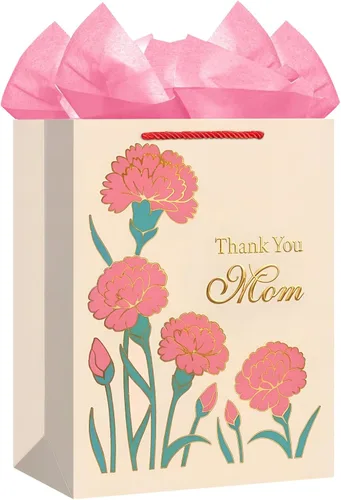 Miniatura 23 de D4DREAM Bolsa de regalo de San Valentín – Bolsa de regalo de aniversario de 13 pulgadas con papel de seda para mujeres, hombres, novio, novia, 7-1