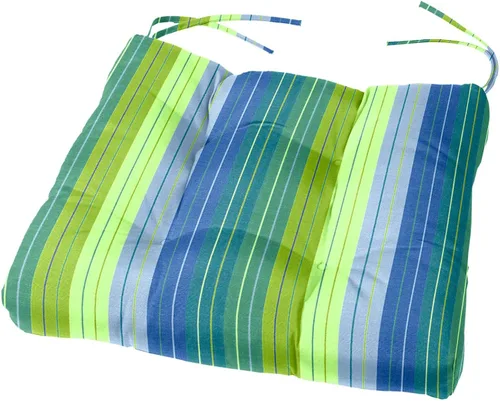Miniatura 18 de Cojín para silla Sunbrella de 18 x 18 x 4 pulgadas (Sunbrella Peacock)