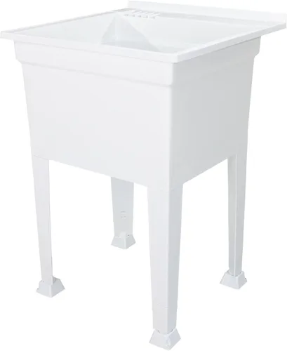 Miniatura 11 de UTILITYSINKS Fregadero Utilitario Independiente con Dren de Conexión Rápida, 24 x 24 Pulgadas, Negro - Fregadero Portátil y Compacto con Grifo