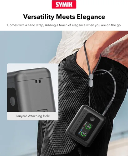 Miniatura 8 de Cargador de batería rápido para Insta360 X4 Air (no para X4), concentrador de cargador bidireccional inteligente de 27 W con pantalla LCD, muestra