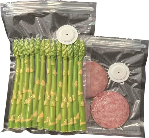 Miniatura 2 de Bolsa selladora al vacío reutilizable para guardar alimentos, 30 bolsas de almacenamiento de alimentos sin BPA, 5 veces más frescas, congelador