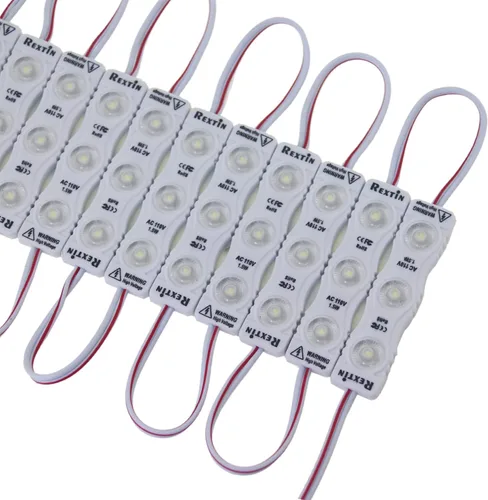 Super Bright 100 unids 110V 2835 3 LED Module Storefront Lights Blanco 1.5W Luz decorativa impermeable para letreros de letras publicitarias con