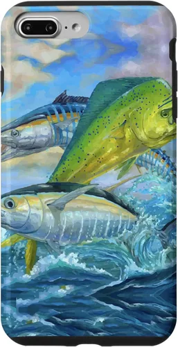 Miniatura 11 de iPhone 13 lindo Mahi Mahi verde pesca atún caso