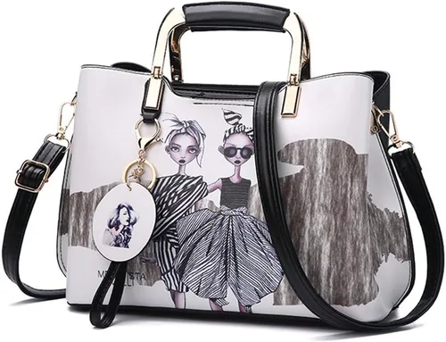 Miniatura 10 de Nevenka Monederos y bolsos para mujer con asa superior, bolsos de hombro de cuero para mujer