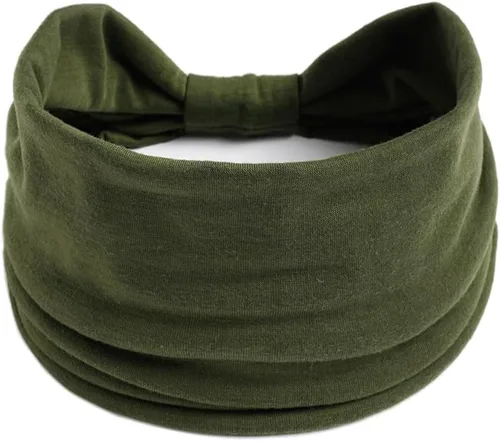 Miniatura 45 de K-Elewon Paquete de 3 diademas elásticas anchas para mujer, bandas para el cabello para yoga, deportes