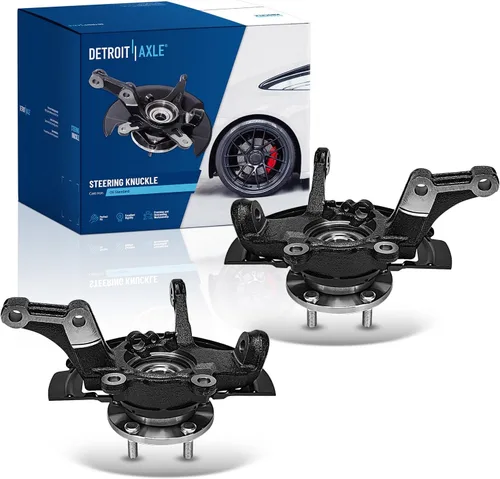 Miniatura 63 de Detroit Axle - Conjunto de manguetas de dirección delanteras de 2 piezas para Hyundai Accent 06-11, 2 manguetas de dirección y conjunto de buje