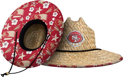 Miniatura 67 de FOCO - Sombrero de paja con logotipo de equipo universitario de NCAA y estampado floral para hombre TEAM LOGO