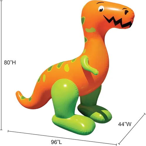 Miniatura 4 de BANZAI T-Rex Terror Mondo - Rociador de agua, longitud: 96 pulgadas, ancho: 80 pulgadas, juguete inflable para exteriores