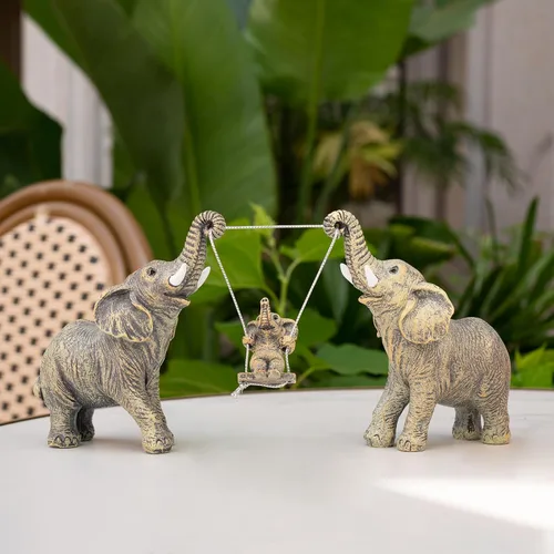 Miniatura 4 de Estatua de elefante para decoración del hogar. Regalos de elefante para mujeres, mamá. Decoración de elefante para sala de estar, oficina