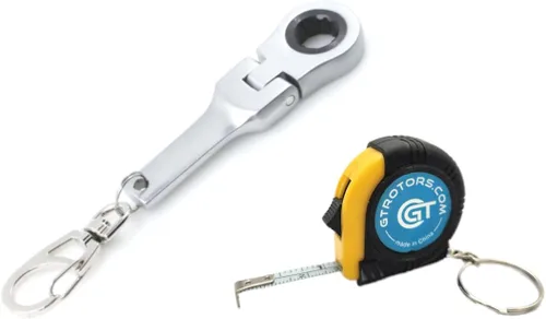 Miniatura 15 de GT/ Rotors Llavero Anillo de Llave de Trinquete de 10mm (Bono Gratis: Llavero de Llave Inglesa Mini)