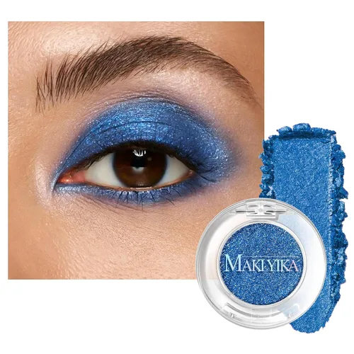 Miniatura 19 de MAKI YIKA Paleta de sombra de ojos blanca mate para mujer, sombra de ojos en polvo blanco pigmentado para ojos marrones, paleta de maquillaje