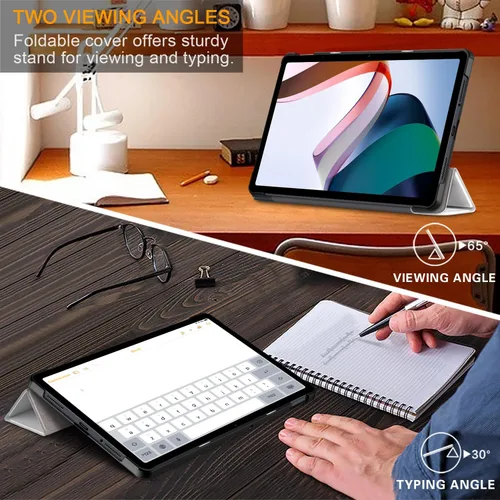 Miniatura 4 de Lazycat - Funda para Xiaomi Redmi Pad SE de 11 pulgadas, carcasa rígida con soporte delgado para Redmi Pad SE 11 2023 con función de encendido