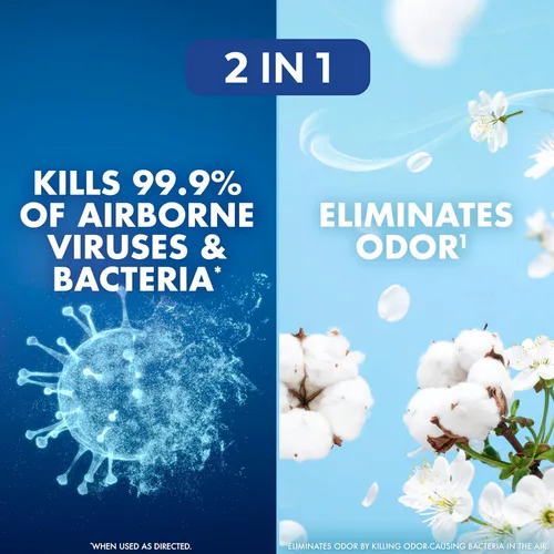 Miniatura 2 de Lysol Air - Desinfectante en aerosol con eliminador de olores para el hogar y la oficina, aerosol desinfectante, alternativa a ambientador, aroma a