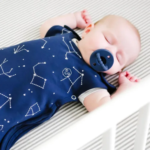 Miniatura 2 de Saco de dormir para niños Woolino, 4 estaciones, lana de merino y algodón orgánico, saco de dormir para bebé, 2-4 años, cielo nocturno