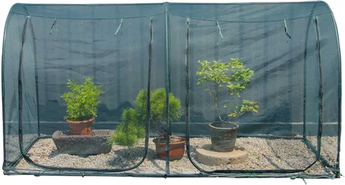 Cubierta de Red para Plantas de Túnel Grande de 8.2'x4', Jaula de Cultivo con Red de 4 Pies de Altura, Cubierta Protectora contra Plagas para