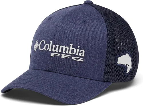 Miniatura 733 de Columbia - Gorra de malla con bandera con árboles unisex para adultos, corona alta