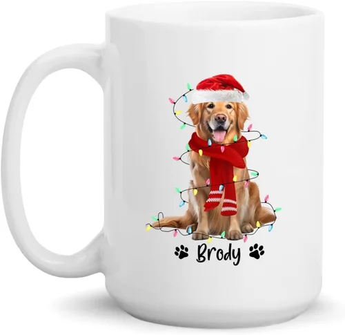 Miniatura 31 de Taza personalizada de Alaskan Malamute – Taza de café personalizada con nombre para los amantes de los perros – Regalo de cerámica de Navidad