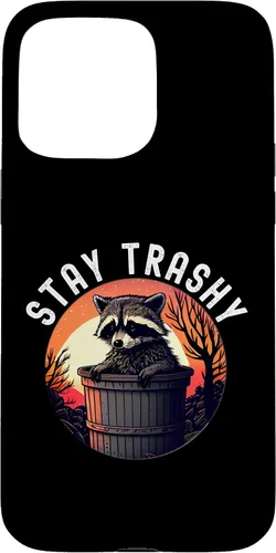 Miniatura 28 de iPhone 16 Stay Trashy Funny Raccoon Case