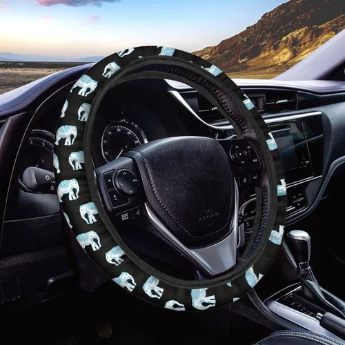 Miniatura 43 de AFPANQZ - Fundas para volante con diseño de nebulosa y galaxia, 14-15 pulgadas, ajuste universal, para la mayoría de los coches, sedanes, SUV