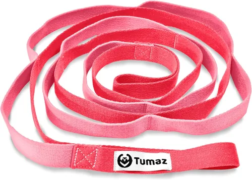 Miniatura 10 de Tumaz Stretching Strap - 10 Loops & Non-Elastic Yoga Strap - Perfect Home Workout Stretch Strap for Physical Therapy, Yoga, Pilates, Flexibility