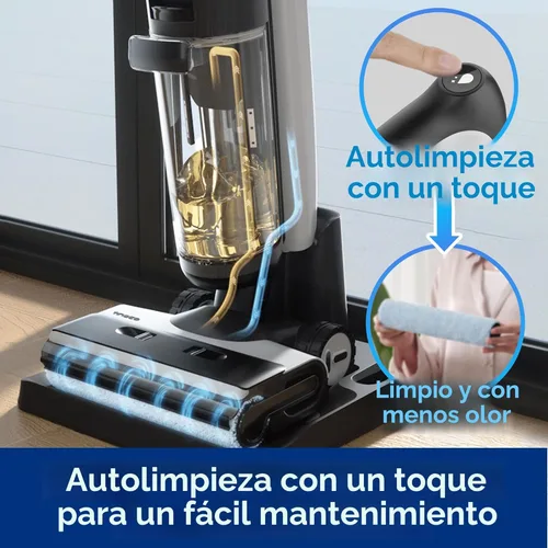 Miniatura 3 de Tineco Floor ONE S7 PRO Aspiradora Inalámbrica Húmeda y Seca, Trapeador Limpiador de Pisos Inteligente para Pisos Duros, Largo Tiempo