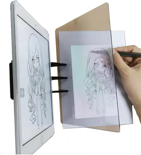 Miniatura 8 de Tablero de dibujo de copia óptica, boceto, imagen, reflexión, tablero de dibujo, seguimiento de bricolaje, tablero de bocetos, base cero, pintura