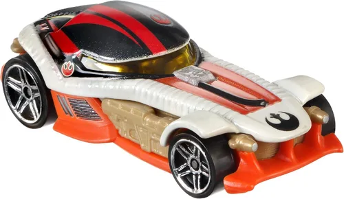 Miniatura 2 de Hot Wheels Coche de personajes de Star Wars 2 unidades BB-8 y Poe Dameron