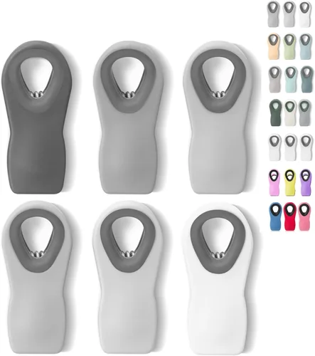 Mr. Pen - Clips Magnéticos para Bolsas de Papas Fritas, Paquete de 6, Clips Grises para Bolsas de Papas Fritas, Clips para Bolsas, Clips para