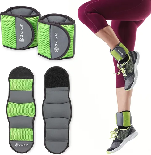 Miniatura 7 de Gaiam Wrist and Ankle Weights, Wearable Bracelet to Strengthen, Tone & Sculpt, Adjustable Ankle Weights for Women & Men for Yoga, Dance, Pilates