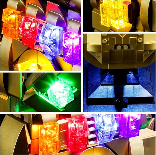 Miniatura 4 de YEABRICKS Luces LED para bloques de construcción de modelo Lego-76191 Marvel Infinity Gauntlet (el set de Lego NO está incluido)