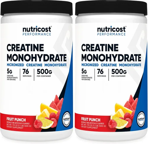 Miniatura 15 de Monohidrato de creatina Nutricost, 100 porciones, 0,18 oz por porción, monohidrato de creatina pura, Paquete de 1, 1