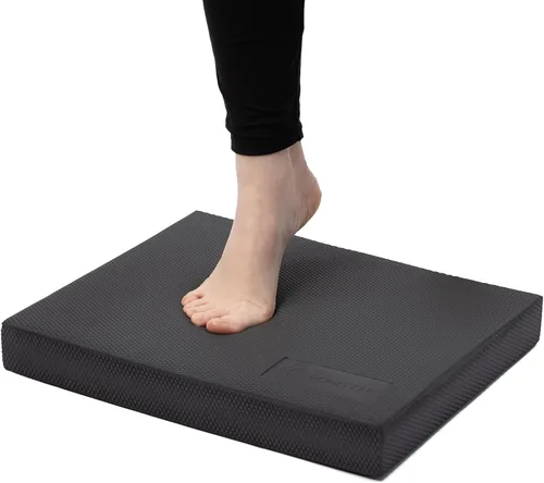 Miniatura 7 de StrongTek Almohadilla de equilibrio profesional de espuma para ejercicios, 15.8 x 13 x 2 pulgadas, rodillera de espuma TPE de alta densidad, Azul
