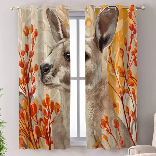 Miniatura 80 de Shrahala Abstract Pattern Geometric Blackout Window Curtains, Concentric Squares Thermal Insulated Curtains Grommet Long Drapes for Bedroom,Living