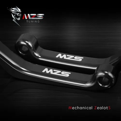 Miniatura 3 de MZS Palancas de embrague de freno negras para motocross, pivote ajustable, CNC compatible con DRZ4S DRZ4SM 2025-2026 / DRZ400E 04-07 / DRZ400S 00-24