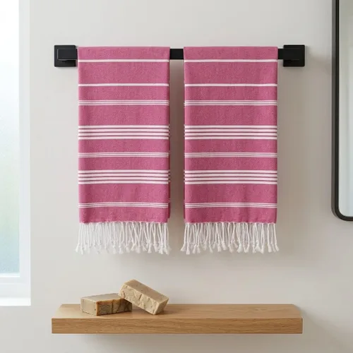 Miniatura 3 de EPHESUS TOWELS - Juego de 2 toallas de mano de 18 x 30 pulgadas, toalla de mano turca decorativa para baño, cocina, invitados, rostro, cabello, té