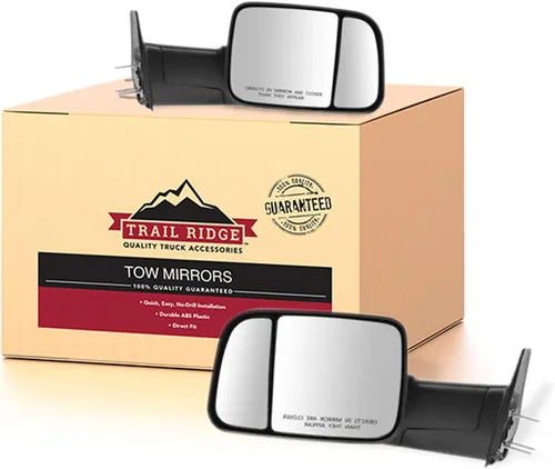 Miniatura 69 de Trail Ridge Juego de espejos de remolque de 2 piezas para el lado del conductor y del pasajero compatible con Ford F-150 FO1320479 FO1321479