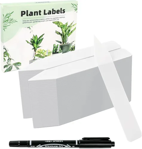Etiquetas de plantas de 4 pulgadas, 200 unidades, etiquetas de plástico para nombre de plantas para plántulas, etiquetas de jardín, marcadores,