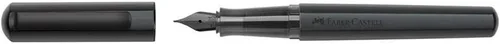 Miniatura 2 de Faber-Castell HEXO - Pluma estilográfica, negro mate, extrafina: moderna pluma estilográfica con punta extra fina de acero inoxidable negro, agarre