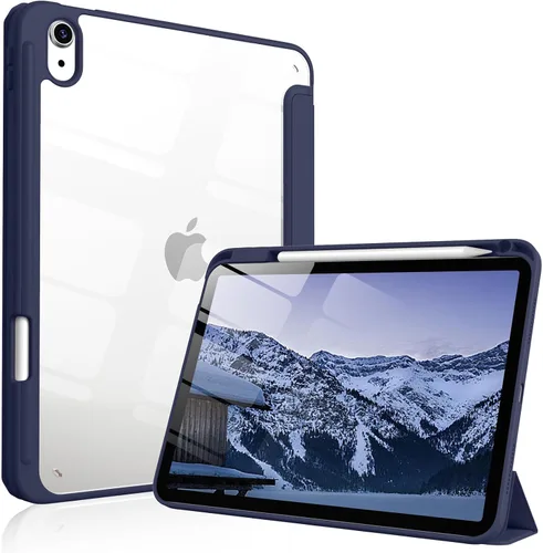 Miniatura 12 de Funda para iPad Air de 11 pulgadas M4/M3/M2 2026/2025/2024, iPad Air de 5ª/4ª generación de 10.9 pulgadas 2022/2020 con soporte para lápices, Azul