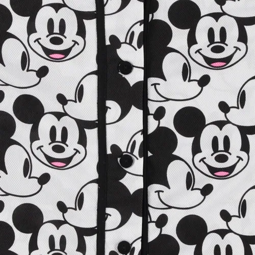 Miniatura 11 de Disney Camiseta de béisbol de Mickey Mouse con botones para mujer, diseño de Mickey y Minnie Mouse