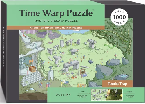 Miniatura 9 de Rompecabezas de Serie Día y Noche de 1000 Piezas de Rompecabezas Misterioso de Rompecabezas de Cambio de Tiempo para Adultos - Un Rompecabezas
