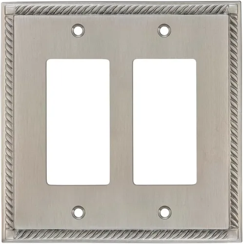 Miniatura 35 de Nostalgic Cubierta de placa de interruptor de salida eléctrica roseta de cuerda de almacén Latón pulido