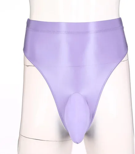 Miniatura 3 de YiZYiF Braguitas de medias brillantes para hombre, bolsa de bulto, ropa interior suave transparente