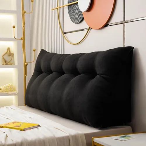 Miniatura 2 de Almohada de cabecera de cuña para reposo en cama, almohada de lectura, almohadas triangulares, almohadas de cuña para cabecero triangular, relleno